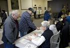 People vote at the North Saanich polling station at North Saanich Municipal Hall in Victoria, B.C. November  19, 2010.